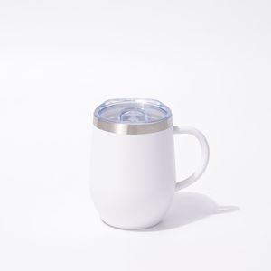 Stainless Steel Tumbler 12oz <b>Insulated</b> Coffee <b>Mug</b> With Lid And Handle Travel Portable Cup For Hot Cold Drinks - Product Image 3