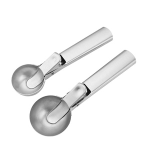 Stainless Steel Ice Cream Scoop Ball Scoop Easy Release Dishwasher Safe For Kids - Product Image 1