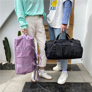 Bolsa de Gimnasio Personalizable de Nailon, Ligera e Impermeable, con Compartimento para Zapatos y Correa para Carro de Equipaje - Product Image 4