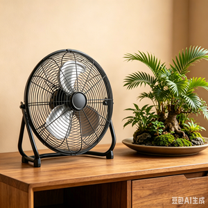 Ventilador de Pie Metálico Eléctrico, Enfriamiento por Aire, Control Mecánico, Motor AC, 3 Aspas, 3 Velocidades, Eficiencia Energética, Uso Doméstico y Hotelero, Caja de Color - Product Image 3