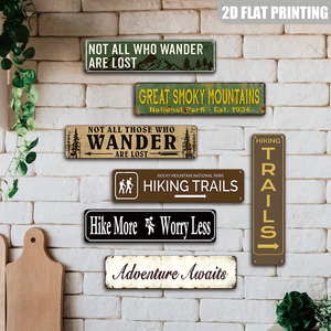 Juego de Letreros Metálicos Vintage para Senderismo, Decoración Retro de Pared para Aventuras al Aire Libre - Product Image 5