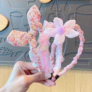 प्यारी छोटी लड़की स्टार डांस परफॉर्मेंस हेयरबैंड बच्चों के लिए कपड़े की कला - Product Image 6