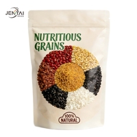 Sac d'emballage en plastique laminé personnalisé pour riz, céréales, farine, épices, avec fermeture éclair, 1 kg, 2 kg, 5 kg, 10 kg