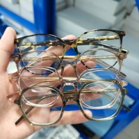 Monturas Ópticas de Acetato Grueso Mixto |   Bisagra de resorte |   Estilos Duraderos y Modernos |   Liquidación de Existencias, Gafas de Sol en Promoción