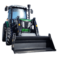 Tracteur agricole à roues BITSMANN ATK 75HP 4WD avec moteur et pompe COC E-Mark homologué pour la circulation routière en Allemagne Euro 5 Longue durée de vie