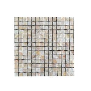 Carrelage mural en mosaïque de verre cristal de luxe 300x300mm 10mm d'épaisseur Résistant à l'eau Hall Dosseret Décoration intérieure OEM ODM - Product Image 1