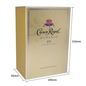 Caja de Regalo Magnética Dorada de Alta Gama Personalizada para Cerveza, Tequila, Vodka, Champán, Vino, Whisky, Brandy, para Empaque de Whisky - Product Image 4