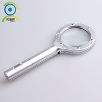 Loupe grossissante 3X avec grande lentille de 73 mm, loupe de lecture portative éclairée par LED pour les personnes âgées, inspection