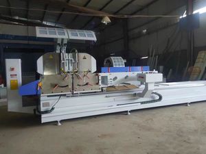 Cưa cắt cơ giới một đầu cho cấu hình nhôm 380V 6.8KW được sử dụng trong sản xuất cửa sổ nhôm ở mọi góc độ - Product Image 6