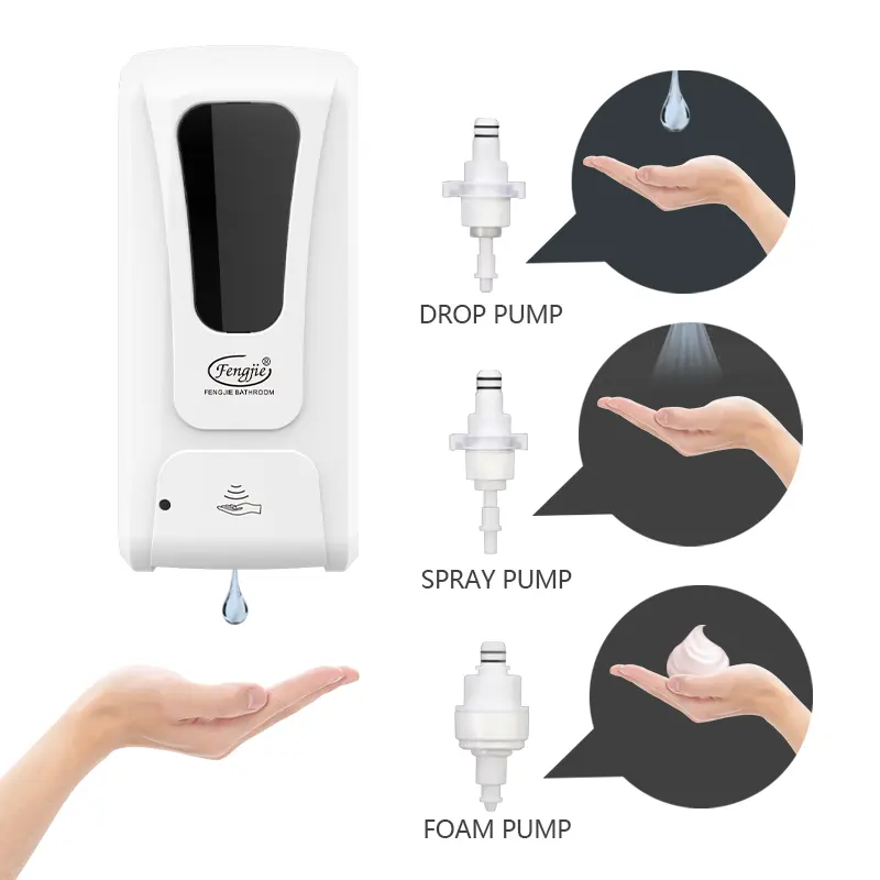 Bathroom Soap Dispenser Sets Automatic Hand Soap Dispenser F1409 Plastic 1 YEAR Graphic Design 3D Model Design