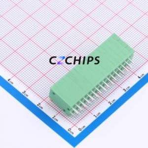 1789074 Spring Terminal Block Through hole Component (THT),P=2.54mm Connector 2.54mm Green Through Hole 16P - Product Image 2