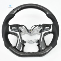 Volant de voiture en cuir personnalisé, en fibre de carbone forgée, avec éclairage LED pour Toyota Crown Victoria 13e et 12e génération JZS171 2007 2003