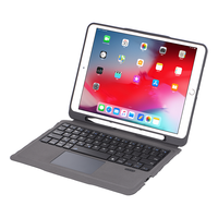 Clavier sans fil en cuir fendu avec pavé tactile pour iPad 9e 10.2 iPad Pro 10.5 iPad Air 3