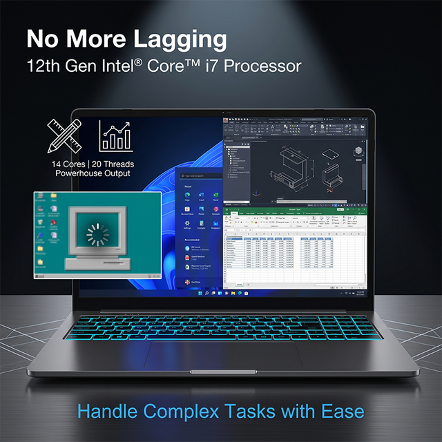 Yifang's Brand New 16-inch Intel Core I7-12700H Supporting OEM/ODM Customization Windows 11 System Is a Business Laptop Computer
