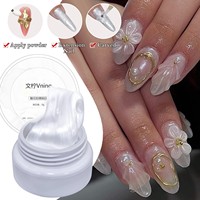 Gel UV de modelage 3D pour sculpture de perles, gelée de latex pour construction d'art floral DIY sur ongles Qt0769