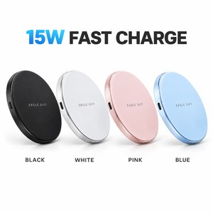 Cargador Inalámbrico Rápido de 15W con Logotipo Personalizado, Ultra Delgado, de Aleación de Aluminio, para Teléfonos Móviles, Regalos de Oficina - Product Image 5