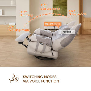 Poltrona Reclinabile Regolabile con Controllo Vocale, Seduta per Home Theater e Gaming, Chaise Longue Elettrica Smart - Product Image 4
