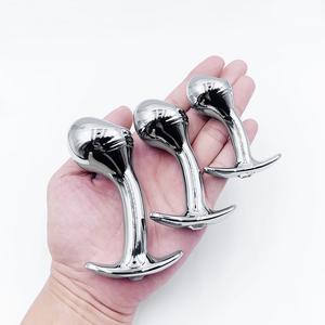 G-spot yapay penis Metal Anal Plug kavisli seks oyuncakları kadın erkek popo fiş prostat masaj yetişkin seks ürünleri - Product Image 1