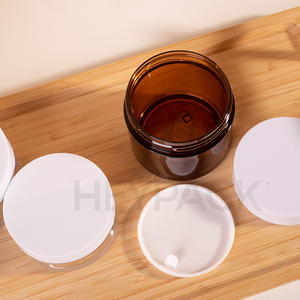 Marca Heypack, venta al por mayor, 100g, crema de pared gruesa, Botter, Material transparente para mascotas, 30g, 50g, tarro de crema de belleza, tarro para fregar - Product Image 2