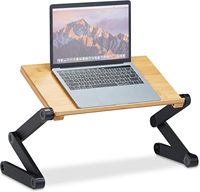 Dudukan Tablet & Laptop Ergonomis Lipat Portabel Berbahan PU yang Dapat Disesuaikan