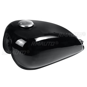 Tanque de Gasolina para Motocicleta de 9L 2.4Gal, Tanque de Combustible Estilo Cafe Racer con Tapa de Tanque de Aceite para Suzuki GN125 GN250 - Product Image 4