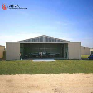 هيكل فولاذية جاهزة الصنع معزولة بطبقة مزدوجة ، بناء حنجرة طائرات مسبقة الصنع - Product Image 3