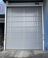 Puerta Enrollable de PVC Apilable de Alta Velocidad, Antirrobo y Resistente al Viento, Económica, con 5 Años de Garantía para Pequeñas Empresas