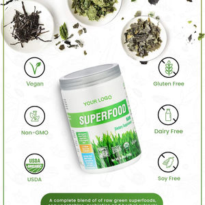 Oem odm אורגני אבקת סופר ירוק להגביר את האנרגיה בריאות תוספי צמחים ירוקים אבקה מעורבת - Product Image 2