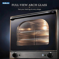 Four à convection professionnel à circulation d'air chaud avec porte vitrée