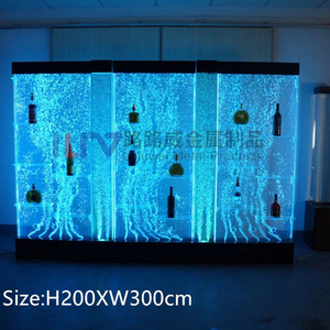 Tủ trưng bày rượu, kệ đèn LED nội thất gia đình, có vách ngăn bong bóng nước acrylic - Product Image 3