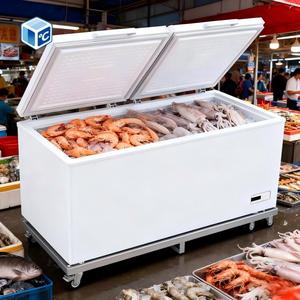 <span class=keywords><strong>Congelador</strong></span> <span class=keywords><strong>Vertical</strong></span> Económico de Dos Puertas de Acero Inoxidable, <span class=keywords><strong>Congelador</strong></span> Comercial <span class=keywords><strong>Vertical</strong></span>, <span class=keywords><strong>Congelador</strong></span> Comercial Profundo para Carne de 400 L, 500 L, 1000 L - Product Image 2