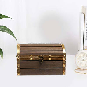 भूरे लकड़ी के उपहार प्राकृतिक लकड़ी शिल्प हस्तनिर्मित हरे रंग की ढक्कन बहु-कार्यात्मक कस्टम लोगो लकड़ी बॉक्स - Product Image 2