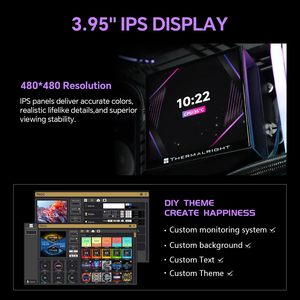 Thermalright Hyper Vision 360 UB ARGB สีดำ ชุดระบายความร้อนด้วยน้ำสำหรับ CPU ขนาด 360 มม. พร้อมหน้าจอ LCD แม่เหล็กขนาด 4.3 นิ้ว สำหรับ Intel และ AMD - Product Image 4