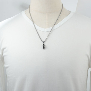 Yunnique – pendentif en forme de chaussure de sport en acier inoxydable, collier avec chaîne en argent, bijoux à la mode pour hommes et femmes, 122011 - Product Image 4