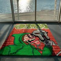 Tapis en acrylique tufté fait main sur mesure, moderne à poils longs, antidérapant, adapté aux animaux domestiques, pour la maison, la voiture et la prière