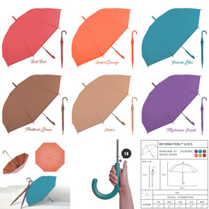 Paraguas RST <span class=keywords><strong>Murad</strong></span> Colors, Económico, de Alta Calidad, Diseño Práctico, Paraguas Largo y Recto para Lluvia - Product Image 3