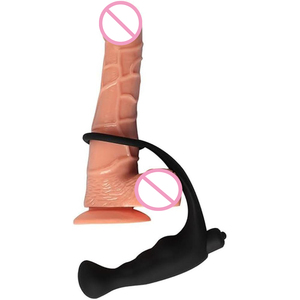 Anello vibrante per pene con plug anale e massaggiatore prostatico, vibratore anale per giocattoli sessuali <span class=keywords><strong>di</strong></span> <span class=keywords><strong>coppia</strong></span>, 10 intensi livelli <span class=keywords><strong>di</strong></span> vibrazione per uomo - Product Image 3