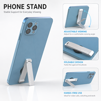 Soporte Plegable Adhesivo para Teléfono, de Aleación de Zinc, Ángulo Ajustable, Portátil para Escritorio, Oficina y Viajes, Directo de Fábrica