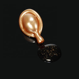 Sérum liquide en capsules dorées éclaircissant, anti-rides, raffermissant, stimulant le <span class=keywords><strong>collagène</strong></span>, à l'acide hyaluronique, vitamine B5 et algues marines, hydratant, OEM - Product Image 3