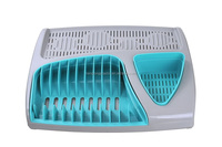 Support bleu à vaisselle en plastique, pour tasses, assiettes et fourchettes, nouveauté 2020