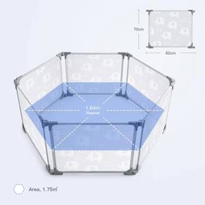 Corralito Portátil <span class=keywords><strong>Para</strong></span> <span class=keywords><strong>Bebés</strong></span> Parque Infantil Plegable Valla de Seguridad <span class=keywords><strong>Para</strong></span> Zona de Juegos - Product Image 3