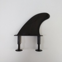 Accessoires de surf pour planches souples : Aileron de surf souple G5 de 4,5 pouces avec 6 vis de remplacement, aileron arrière souple en plastique