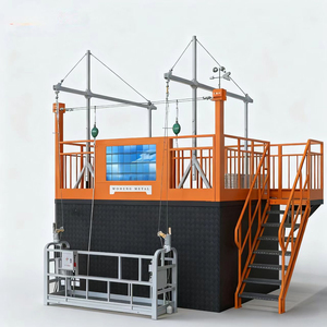 Plateforme de <span class=keywords><strong>suspension</strong></span> électrique en alliage d'aluminium et d'acier |   Cradle galvanisé à chaud |   Travaux de maintenance extérieure des bâtiments de grande hauteur - Product Image 4