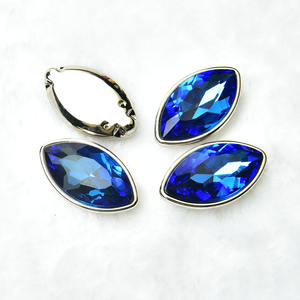 ห่วงโซ่พลอยเทียมรูปดวงตาม้าขนาด17*32มม. ไม่มีกรงเล็บสำหรับกระเป๋าทำมือสุดหรูการออกแบบเครื่องประดับงานฝีมือการตัดเย็บแบบทำมือ - Product Image 6