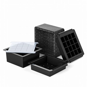 Bhd BPA free Silicone pha lê <span class=keywords><strong>Ice</strong></span> molds với nắp có thể tháo rời để làm cho 16 rõ ràng <span class=keywords><strong>ice</strong></span> <span class=keywords><strong>cubes</strong></span> cho Whisky Cocktail Bourbon - Product Image 6