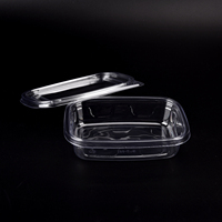Boîte à gâteaux transparente PET Récipients alimentaires jetables personnalisés Récipient rectangulaire hermétique pour le stockage des aliments pour gâteau Tiramisu