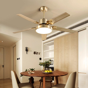 DC Motor 5 Blades 5-Speed <b>LED</b> Light Remote Control Low Profile Quiet Ceiling <b>Fan</b> with Light - Product Image 5
