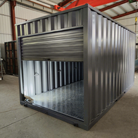 Conteneur de stockage mobile pliable en acier démontable de 12', 16', 20' pieds pour le stockage portable