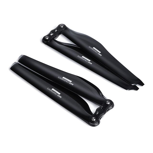 FLUXER 15.2x5 in Silent Carbon Fiber Folding Drone Propeller Low Noise for Multirotor Drone UAV Foldable
