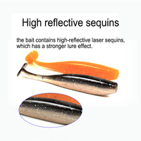 Baru t-tail ikan Lu Asia umpan lembut serangga lembut kepala umpan kait Osmanthus ikan mandarin tembakan panjang terbalik set memancing